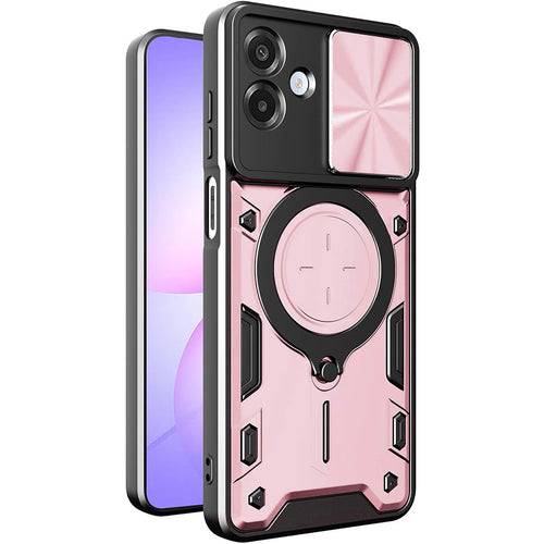 Husa pentru Samsung Galaxy A07 4G, Techsuit CamGuard Pro, roz auriu