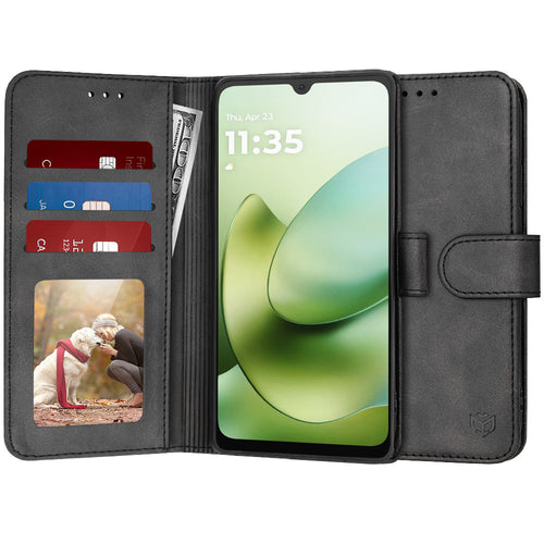 Husa pentru Motorola Moto G06, Techsuit Diary Book, negru