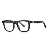 Techsuit Anti-Blue Light Glasses Reflex PC (2225), pentru Men, Square, TR90&Metal Frame, AC Lens, Negru
