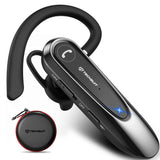 Casca Bluetooth Techsuit Premium Bluetooth Headset AirTalk (CB2), Bluetooth, 20 Hours Talk Time, Type-C, Lightweight, Dual Mic, negru