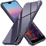 Husa pentru Huawei P20, Techsuit Shockproof Clear Silicone, fumuriu