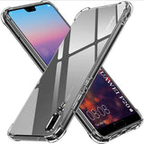 Husa pentru Huawei P20, Techsuit Shockproof Clear Silicone, transparenta