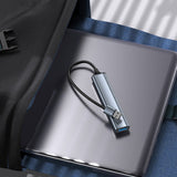 Hub USB Yesido Docking station 4in1 (HB18), USB to 1x USB3.0, 3x USB2.0, Plug&Play, 5Gbps, Aliaj aluminiu, gri