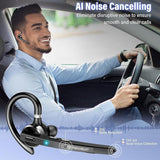 Casca Bluetooth Techsuit Premium Bluetooth Headset TalkZen (G9), HandsFree, BT5.1, Dual Noise Cancelling Microphone, 500mAh, 72hrs, negru