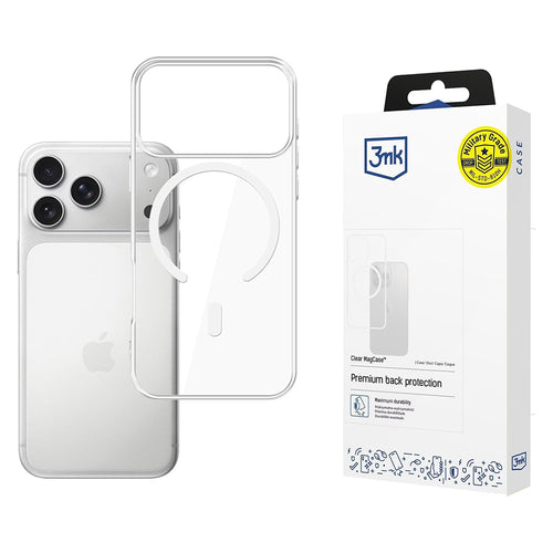 Husa pentru iPhone 17 Pro, 3mk Clear MagCase, transparenta