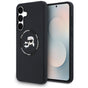 Husa pentru Samsung Galaxy S25 FE, Karl Lagerfeld Silicone KC Heads MagSafe (KLHMS25FESKCHTCK), negru