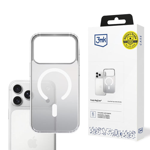 Husa pentru iPhone 17 Air, 3mk Frosty MagCase, alb