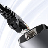 Hub USB Yesido Docking station (HB15), Type-C to 2x USB, USB-C, SD/TF Card, RJ45, 1000Mbps, Plug & Play, gri