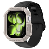 Husa smartwatch pentru Apple Watch 10 42mm, Spigen, bej