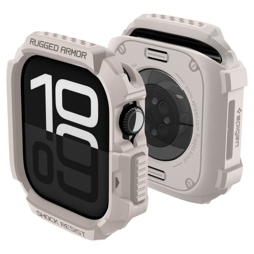 Husa smartwatch pentru Apple Watch 10 42mm, Spigen, bej
