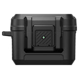 Husa casti pentru AirPods Pro 3, Spigen, Lock Fit Acs09825 Matte, negru