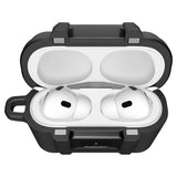 Husa casti pentru AirPods Pro 3, Spigen, Lock Fit Acs09825 Matte, negru