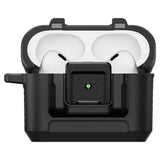 Husa casti pentru AirPods Pro 3, Spigen, Lock Fit Acs09825 Matte, negru