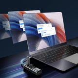 Hub USB Yesido Docking station 5in1 (HB23), Type-C to 3x USB, USB-C, DisplayPort, PD100W, Incarcare rapida, 4K@30Hz, 5Gbps, gri