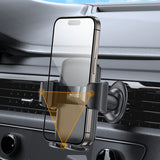 Suport auto Yesido Suport auto (C251), pentru Grila ventilatie, cu Auto-locking, Carbon Fiber Panel, 360°, Universal, negru