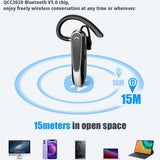 Casca Bluetooth Techsuit Premium Bluetooth Headset AirTalk (CB2), Bluetooth, 20 Hours Talk Time, Type-C, Lightweight, Dual Mic, negru