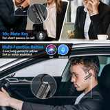 Casca Bluetooth Techsuit Premium Bluetooth Headset AirTalk (CB2), Bluetooth, 20 Hours Talk Time, Type-C, Lightweight, Dual Mic, negru