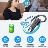 Casca Bluetooth Techsuit Premium Bluetooth Headset AirTalk (CB2), Bluetooth, 20 Hours Talk Time, Type-C, Lightweight, Dual Mic, negru