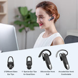 Casca Bluetooth Techsuit Premium Bluetooth Headset AirTalk (CB2), Bluetooth, 20 Hours Talk Time, Type-C, Lightweight, Dual Mic, negru