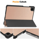 Husa tableta pentru Samsung Galaxy Tab A9, Techsuit FoldPro, roz