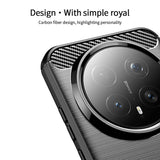 Husa pentru Honor Magic8 Pro, Techsuit Carbon Silicone, albastru