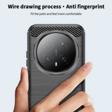 Husa pentru Honor Magic8 Pro, Techsuit Carbon Silicone, albastru