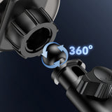 Suport auto Yesido cu Incarcare Wireless (DS30), pentru Bord/Parbriz/Grila ventilatie, Type-C, 15W, Qi2.0, negru