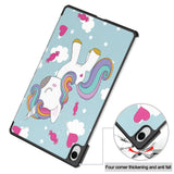 Husa tableta pentru Samsung Galaxy Tab S11 Ultra, Techsuit FoldPro, Unicorn