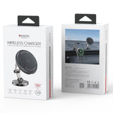 Suport auto Yesido cu Wireless Charging (C306), pentru Bord, Anti Shake, Zinc Alloy, 15W, negru