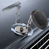 Suport auto Yesido cu Wireless Charging (C306), pentru Bord, Anti Shake, Zinc Alloy, 15W, negru