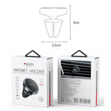 Suport auto Yesido Mini Suport auto (C214), Magnetic, pentru Grila ventilatie, Rotatie libera, Zinc Alloy, Non-slip, Universal, negru