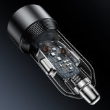 Incarcator auto Yesido Incarcator auto (Y64), Dual port USB-A + Type-C, 50W, Multi Protection, Incarcare rapida, negru