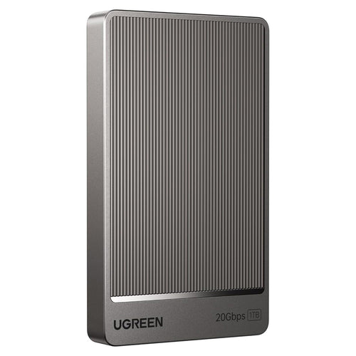 UGREEN External Solid State Drive (35270), USB portabil SSD, 1TB, 20Gbps, Gen2x2, Smart Chip, Dual Cooling, Gri