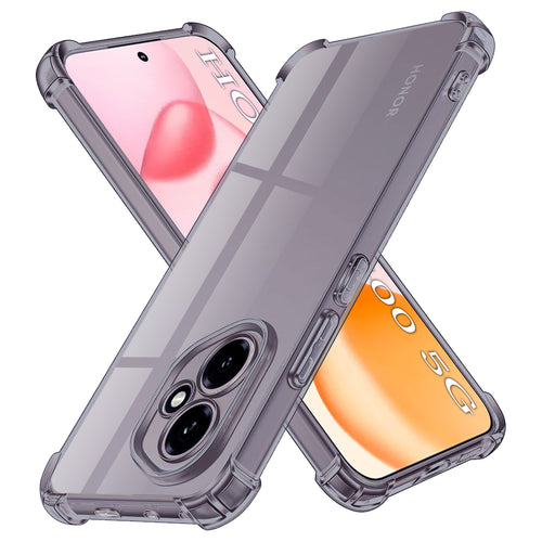 Husa pentru Honor 400, Techsuit Shockproof Clear Silicone, fumuriu