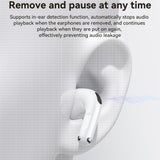 Casti wireless Yesido (TWS32), cu ANC, Microfon, Bluetooth 5.4, Semi-Design in-ear, 300mAh, alb