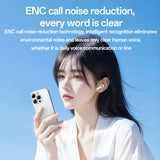 Casti wireless Yesido (TWS32), cu ANC, Microfon, Bluetooth 5.4, Semi-Design in-ear, 300mAh, alb