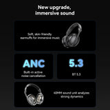 Casti wireless Yesido (EP08), cu Bluetooth V5.3, Active ANC, Microfon, 500mAh, negru