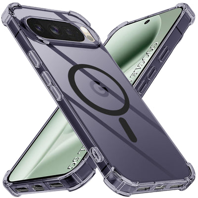 Husa pentru Google Pixel 10 Pro XL, Techsuit Shockproof Clear Silicone MagSafe, fumuriu