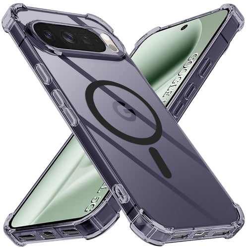 Husa pentru Google Pixel 10 Pro XL, Techsuit Shockproof Clear Silicone MagSafe, fumuriu