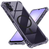 Husa pentru Samsung Galaxy A07 4G, Techsuit Shockproof Clear Silicone MagSafe, fumuriu