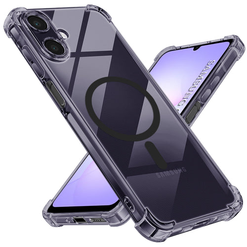 Husa pentru Samsung Galaxy A07 4G, Techsuit Shockproof Clear Silicone MagSafe, fumuriu