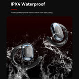 Casti wireless Yesido (YSP13), cu Bluetooth V5.3, Open-ear Design, Air Conduction Sunet, 600mAh, LED, negru