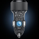 Incarcator auto Yesido Incarcator auto (Y60), Cable Type-C to Lightning Included, Lightning/USB-A/USB-C Ports, 38W, Incarcare rapida, negru