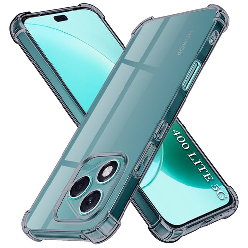 Husa pentru Honor 400 Lite, Techsuit Shockproof Clear Silicone, fumuriu