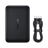 Baterie Externa Baseus Magnetic Enerfill FM11 (P1008210E123-00), USB-C Cable, Ultra-Mini, Type-C 22.5W, 10000mAh, Negru