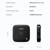 Adaptor UGREEN Adapter (65877), Splitter Type-C, HDMI to 2x HDMI, UHD 8K@60Hz, Plug&play, Stable Transmission, Negru