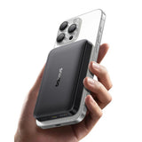Baterie Externa Baseus Enerfill FM12 (E0028500), Magnetic, Qi2 Technology, 10.000mAh, 22.5W, Negru