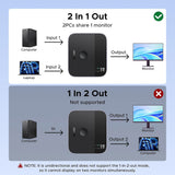 Adaptor UGREEN Adapter (65878), Switch Type-C, DP to Type-C, DP, UHD 4K@240Hz, 3D HDR, Plug&play, Stable Transmission
