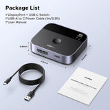 Adaptor UGREEN Adapter (65878), Switch Type-C, DP to Type-C, DP, UHD 4K@240Hz, 3D HDR, Plug&play, Stable Transmission