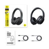 Casti wireless Baseus BH1 Lite (A0203C00), On-ear, Bluetooth V6.0, AI ENC Technology, negru